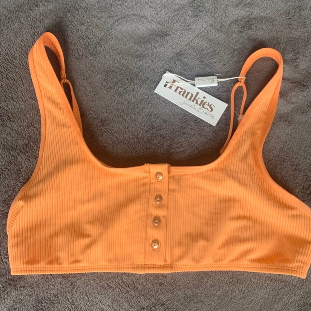 Frankies Bikini’s “Alana” top in citrus